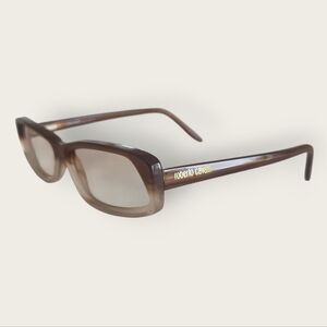 Roberto Cavalli Cebrione 51S Brown Gradient Rectangular Sunglasses